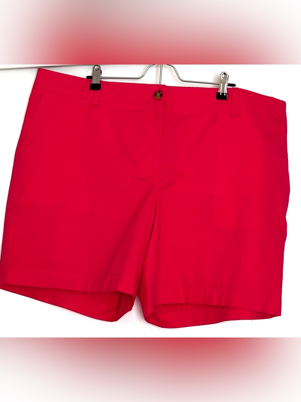 Talbots Heritage Twill Relaxed Shorts 7” Coral Size 18W